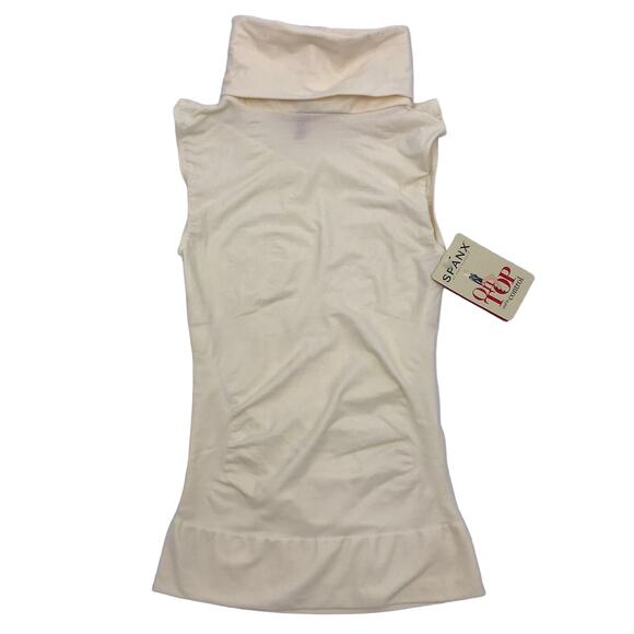 SPANX On Top and in Control Chic Sleeveless Turtleneck M Shapewear Vanilla - Picture 1 of 7